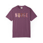 Nurse Injector Vibes Garment-Dyed T-Shirt — 'NURSE' Pastel Block & Script Design