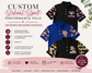 Custom School Spirit Performance Polo