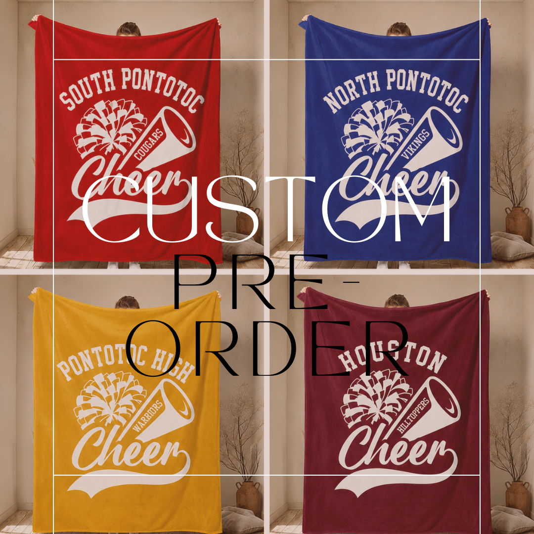 PRE-ORDER Custom School Cheer Blanket