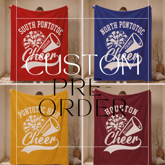PRE-ORDER Custom School Cheer Blanket