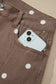 Brown Tailored Seam Polka Dot Print Barrel Casual Jeans