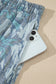 Multicolour Abstract Floral Print Loose Pullover Drawstring Pants 2pcs Set
