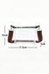 Blackish Green Contrast Trim Zipped Transparent PVC Single Shoulder Bag