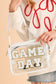 Black Clear PVC GAME DAY Summer Fashion Single Shoulder Bag