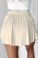 Bonbon Drawstring Elastic Waistband Lined Tennis Skorts